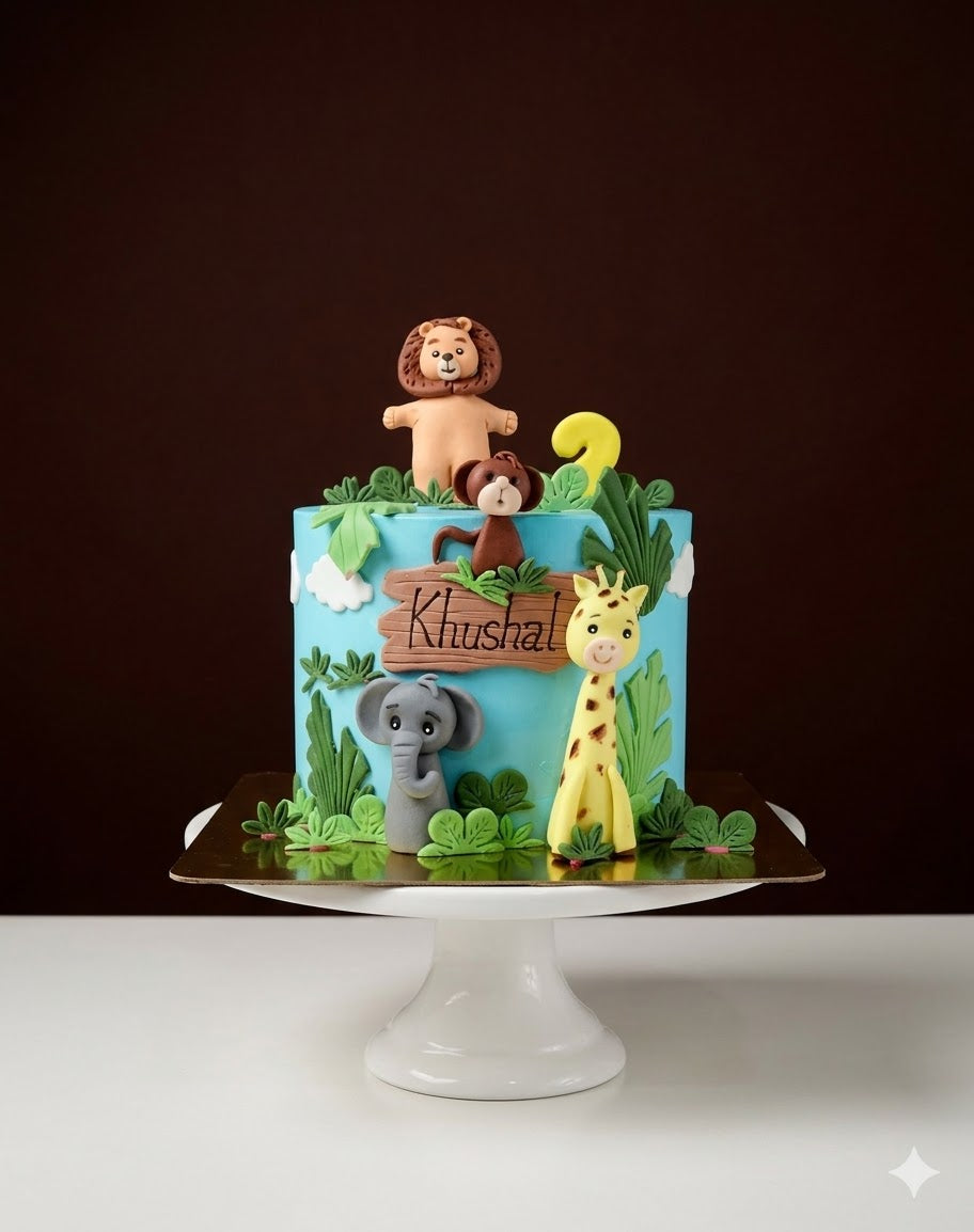 Safari Friends Jungle Kingdom Cake