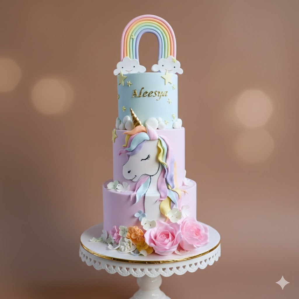 Magical Pink Unicorn Dream Cake