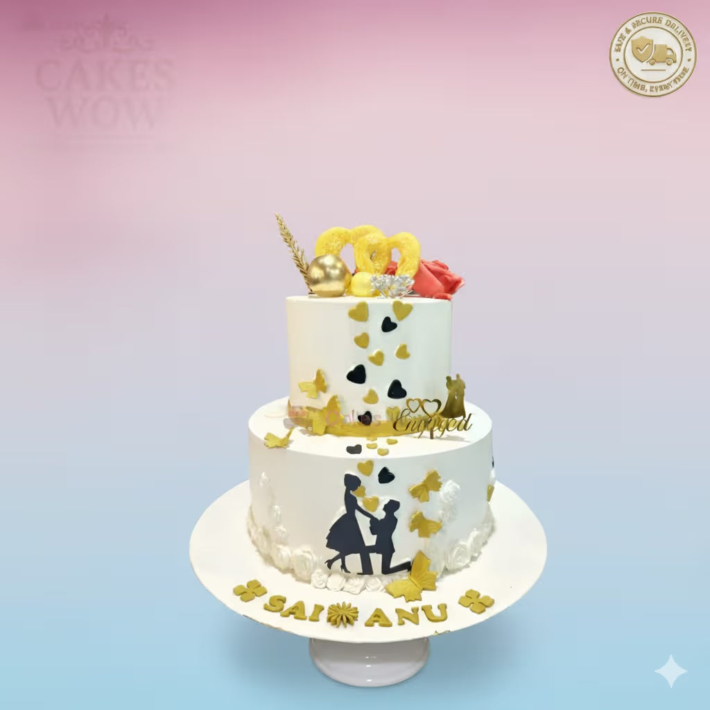 The Heartstrings Vow Cake
