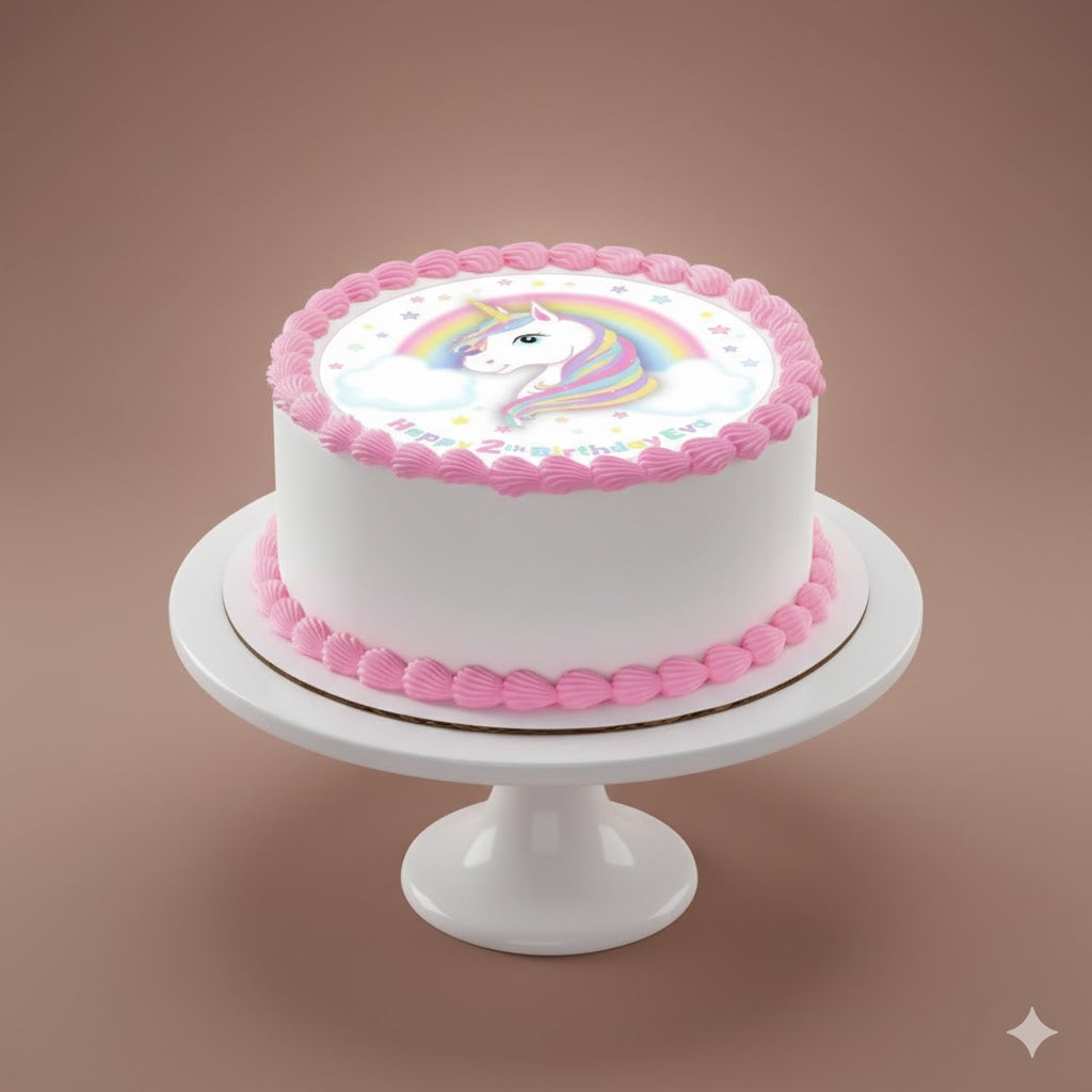 Unicorn Edible Image Cake