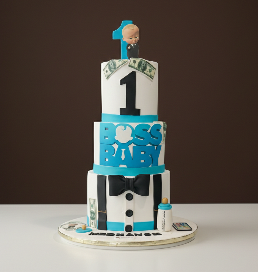 Boss Baby 3-Tier Birthday Cake