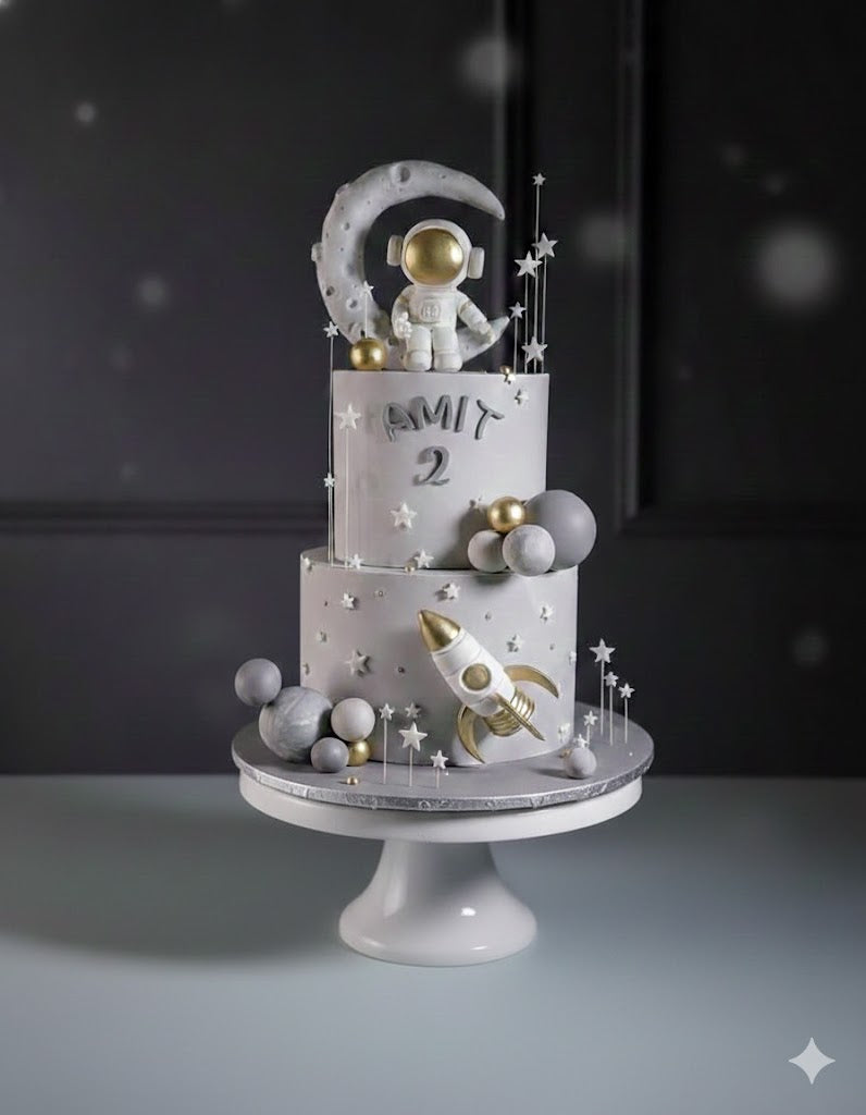 Moon & Rocket Space Cake