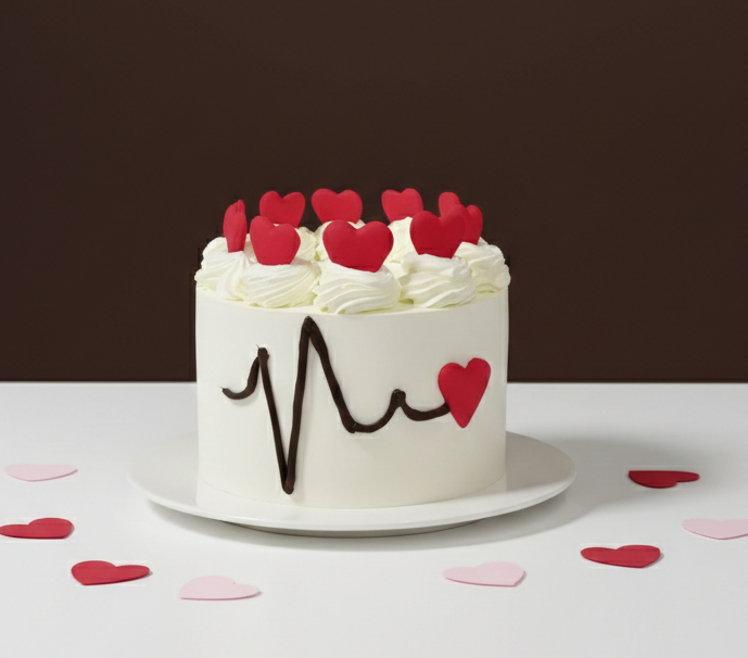 My Heartbeat Love Cake
