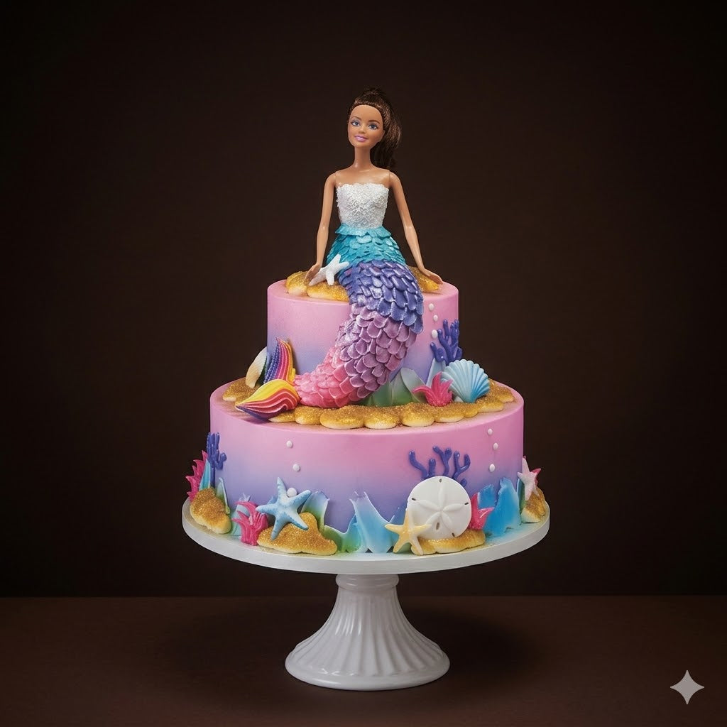 Barbie Mermaid Magic Cake