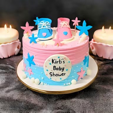 Little Booties Baby Shower Cake