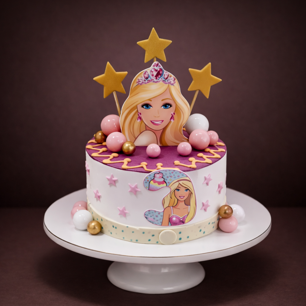Barbie Rosette Cake
