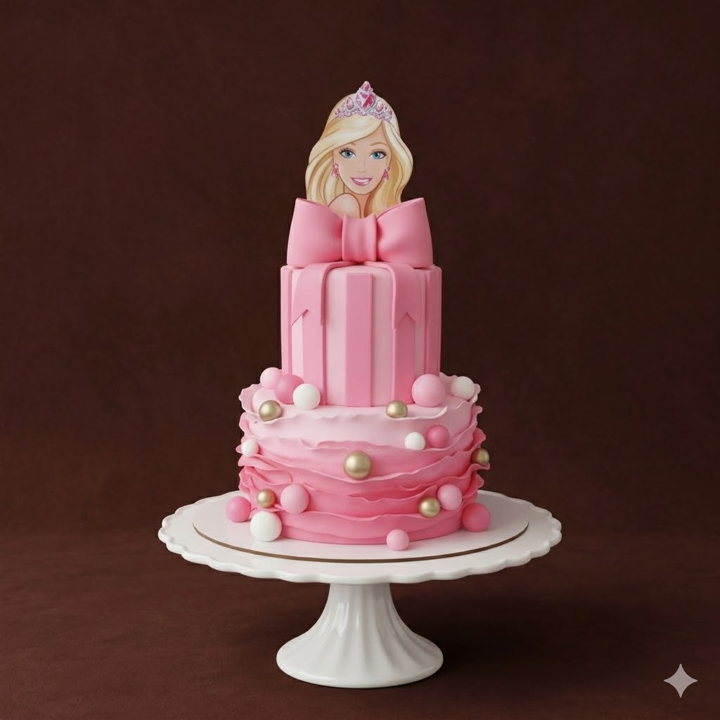 Barbie Surprise Box Cake