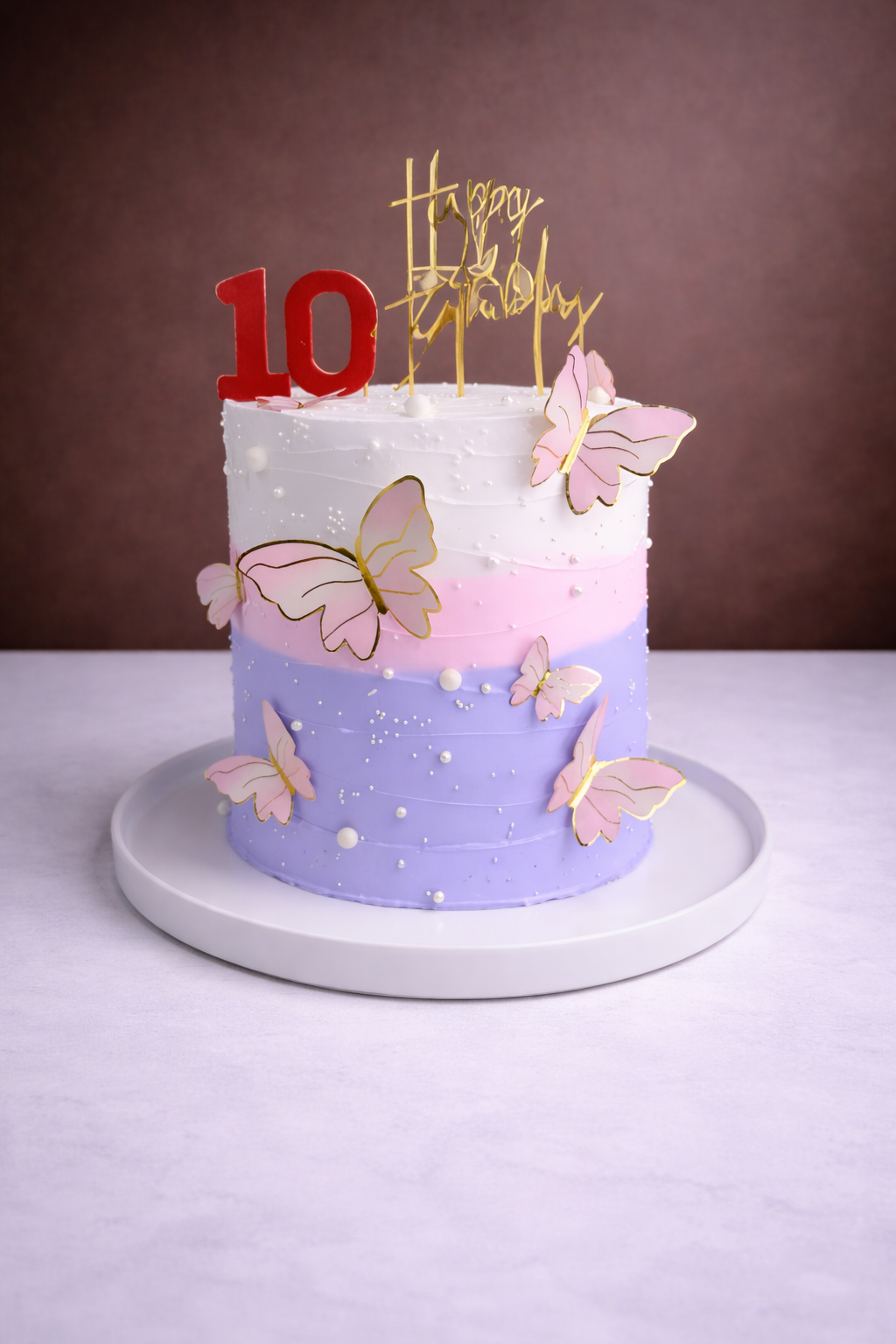 Pastel Butterfly Dream Cake