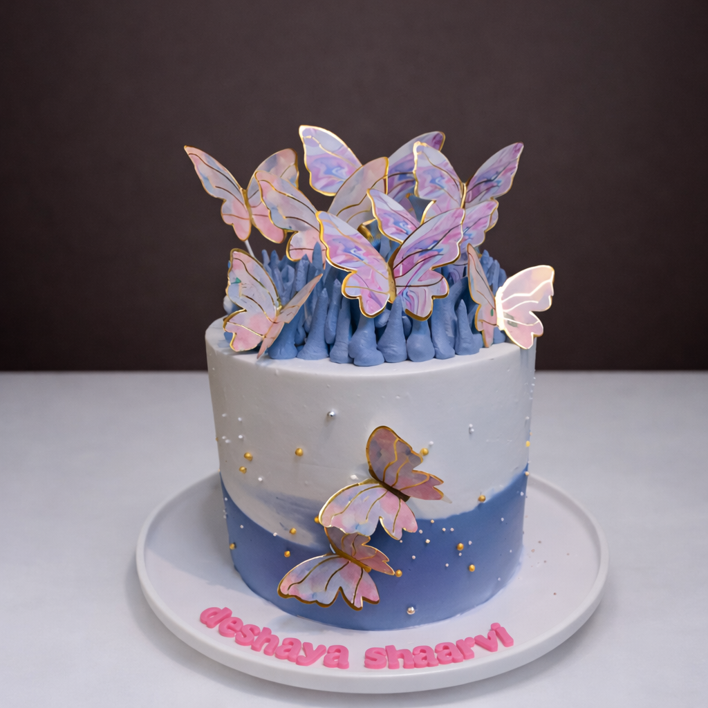 Butterfly Crown Fantasy Cake