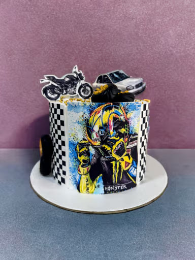 Motorsport Champion Fan Cake