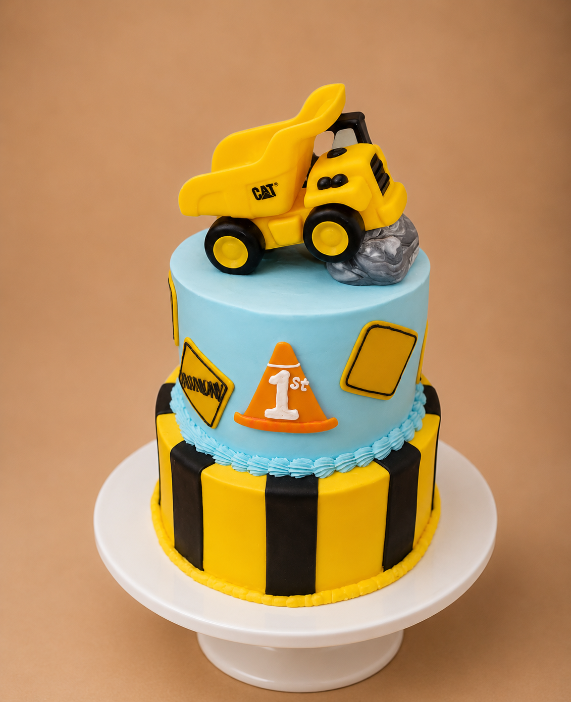 Under Construction JCB Birthday Cake