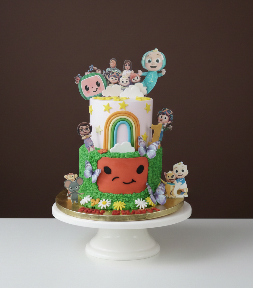 Cocomelon Garden Party Cake