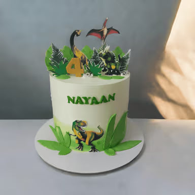 Dinosaur Theme Cake