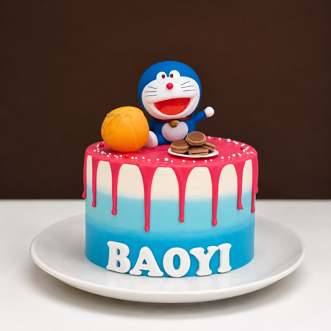 Doraemon Drip Dream Cake