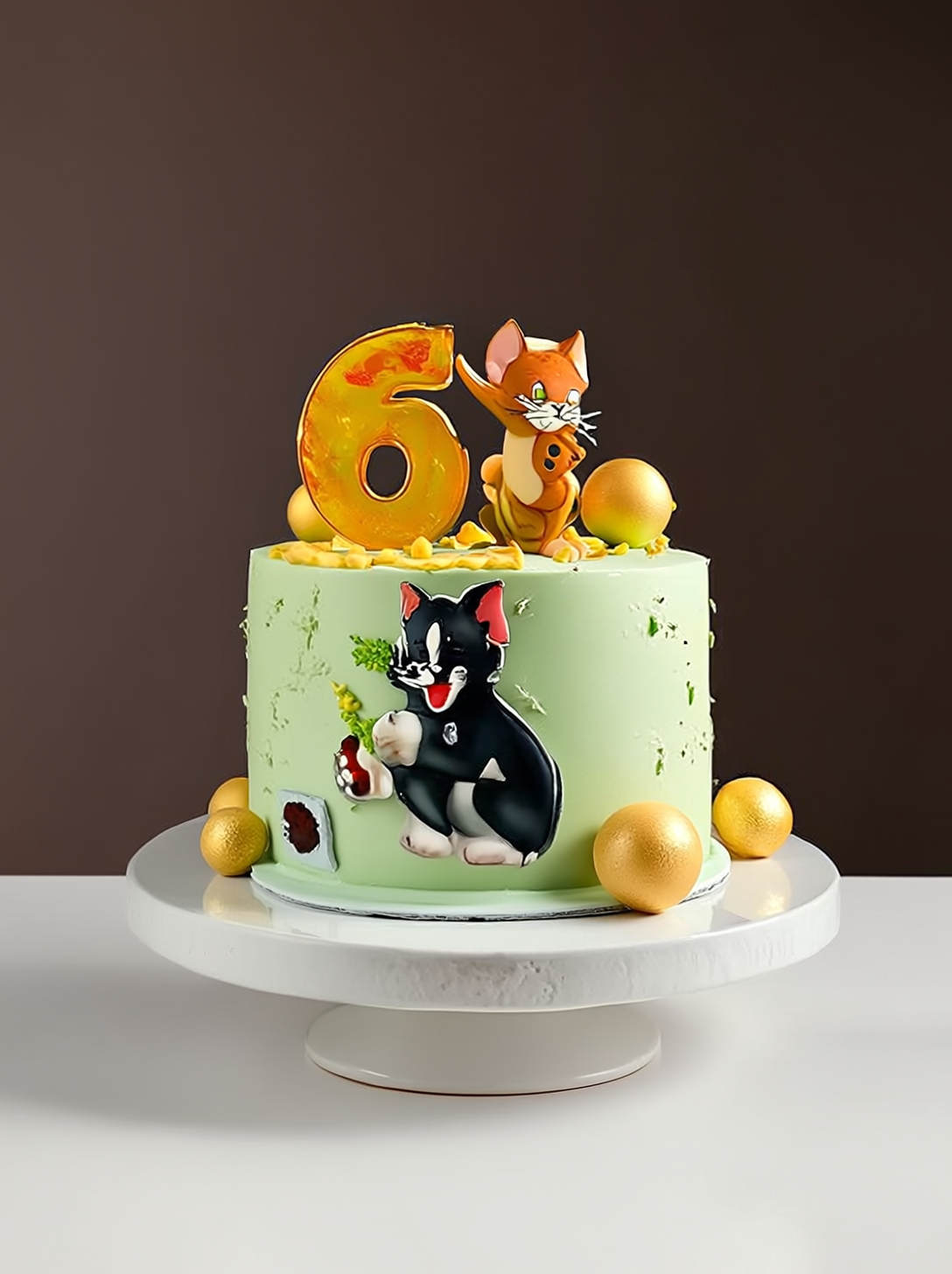 Tom & Jerry The Golden Gala Birthday Cake