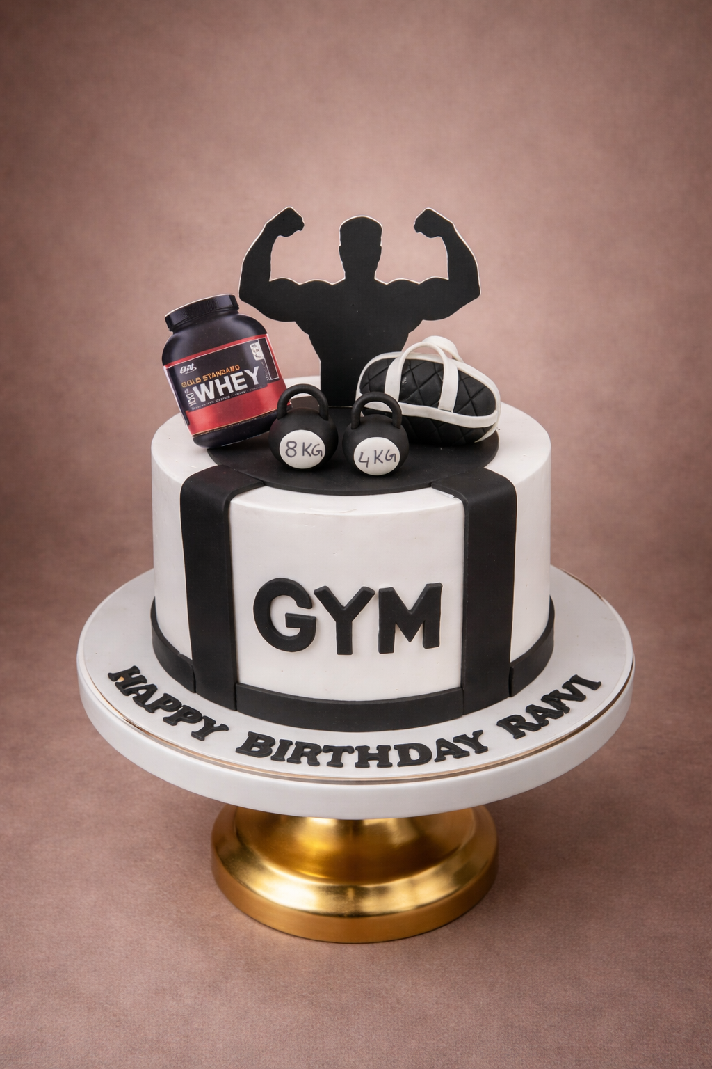 Gym Fitness Birthday Cake