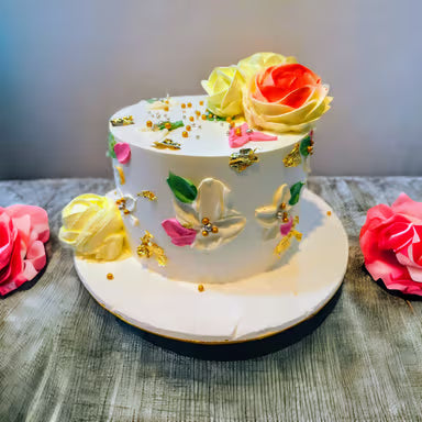 Painted Petal Masterpiece Cake