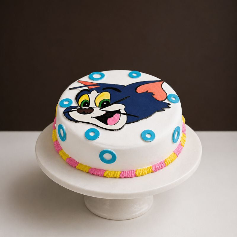Tom & Jerry Playful Cat Cake