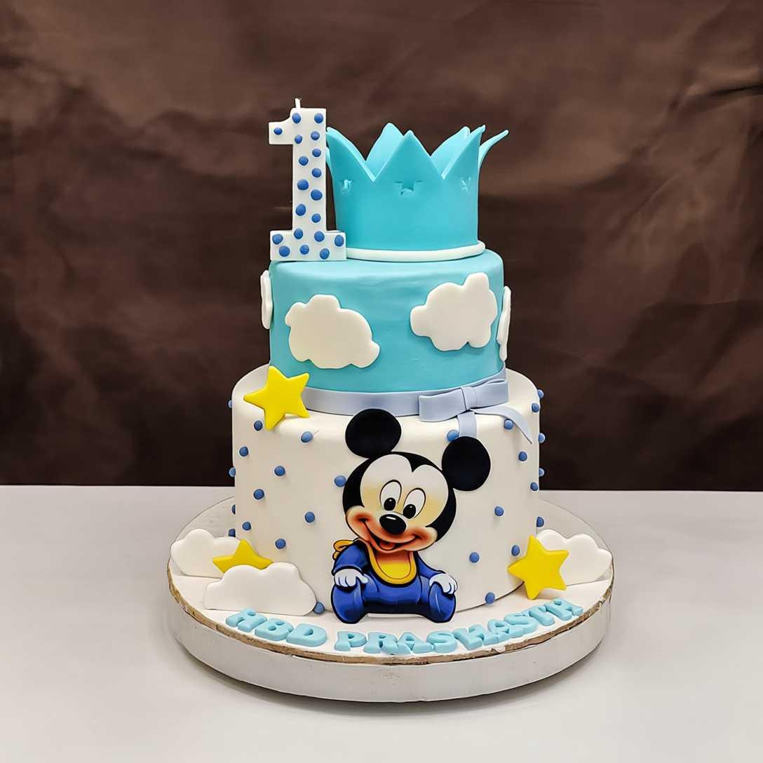 Mickey’s Royal Cloud Tiered Cake