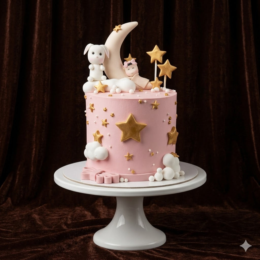 Twinkle Moon & Stars Cake