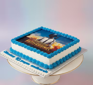 PUBG Photo Print Cake