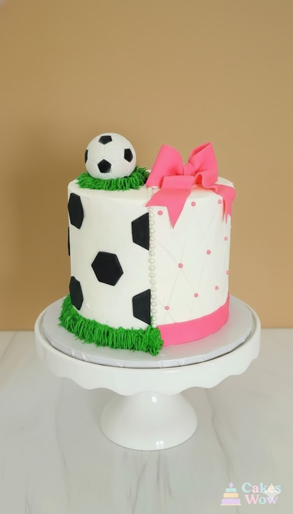 Football & Princess Twins Cake