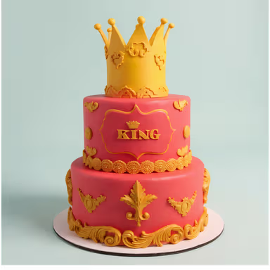 Royal King Crown Birthday Cake