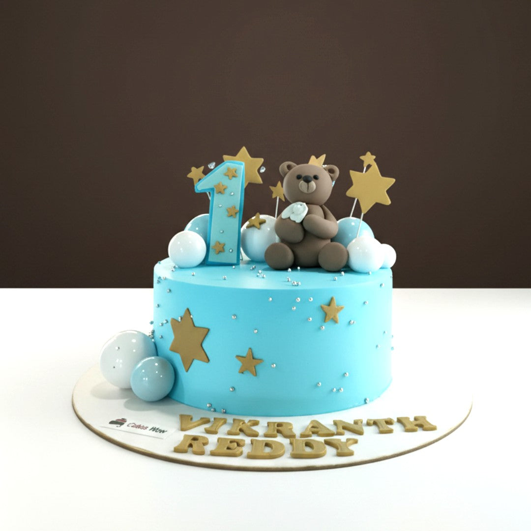 Teddy Star Celebration Cake