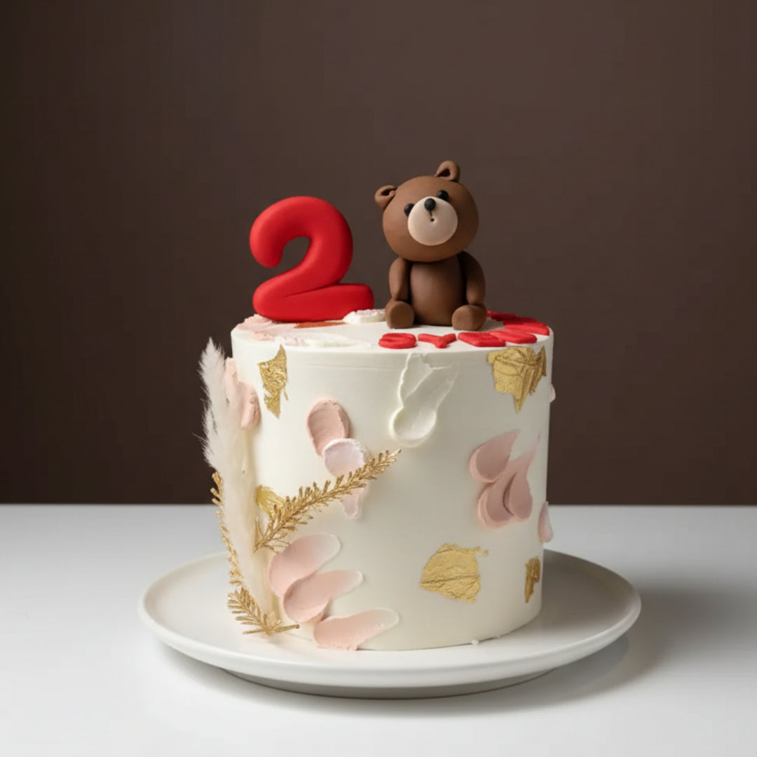 Teddy Blush Elegance Cake