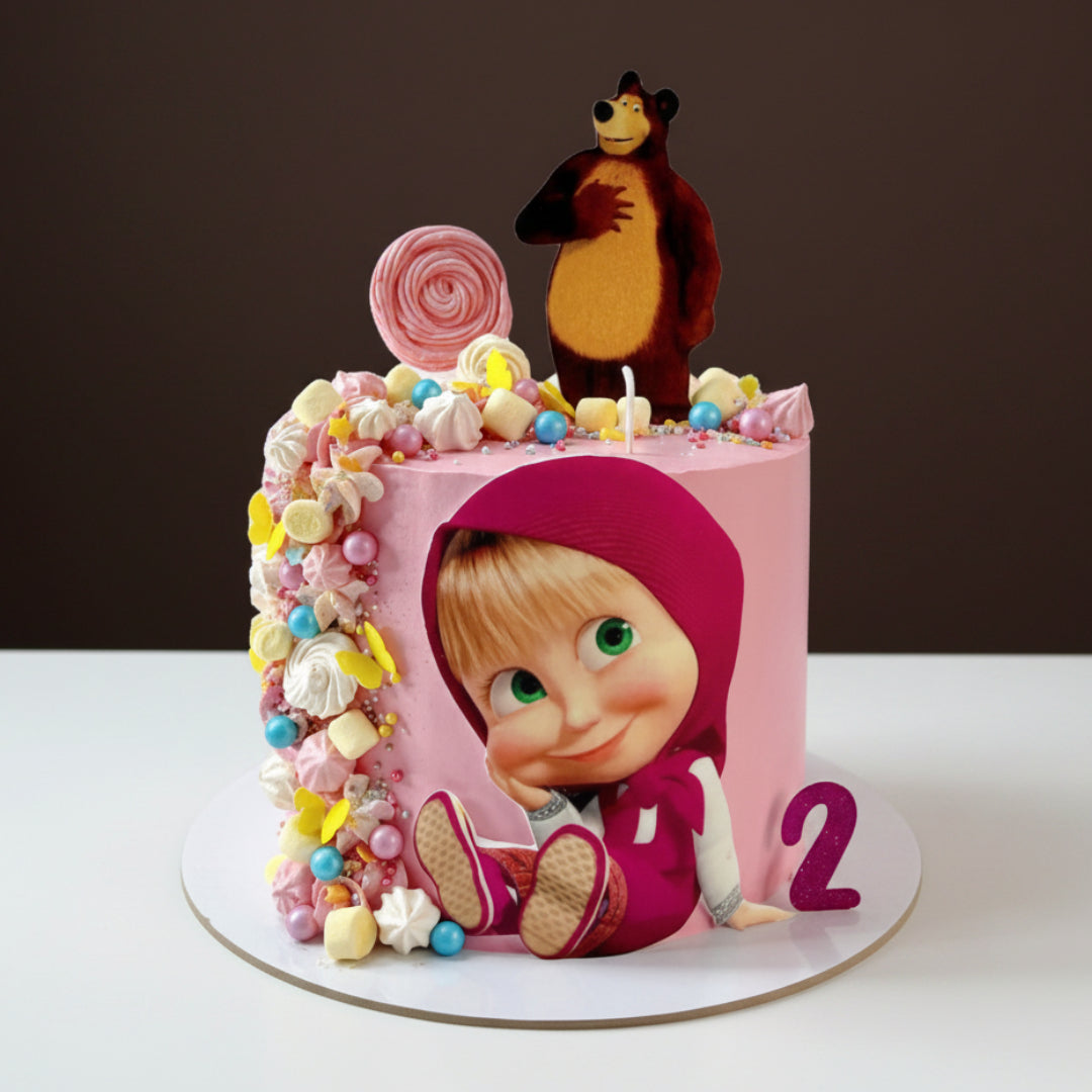 Masha and the Bear Candy Land Cake