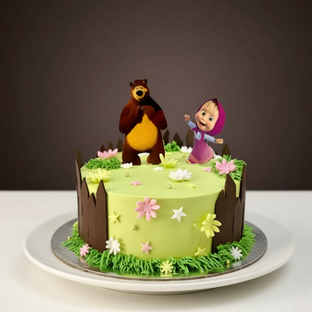 Masha and the Bear Spring Meadow Cake
