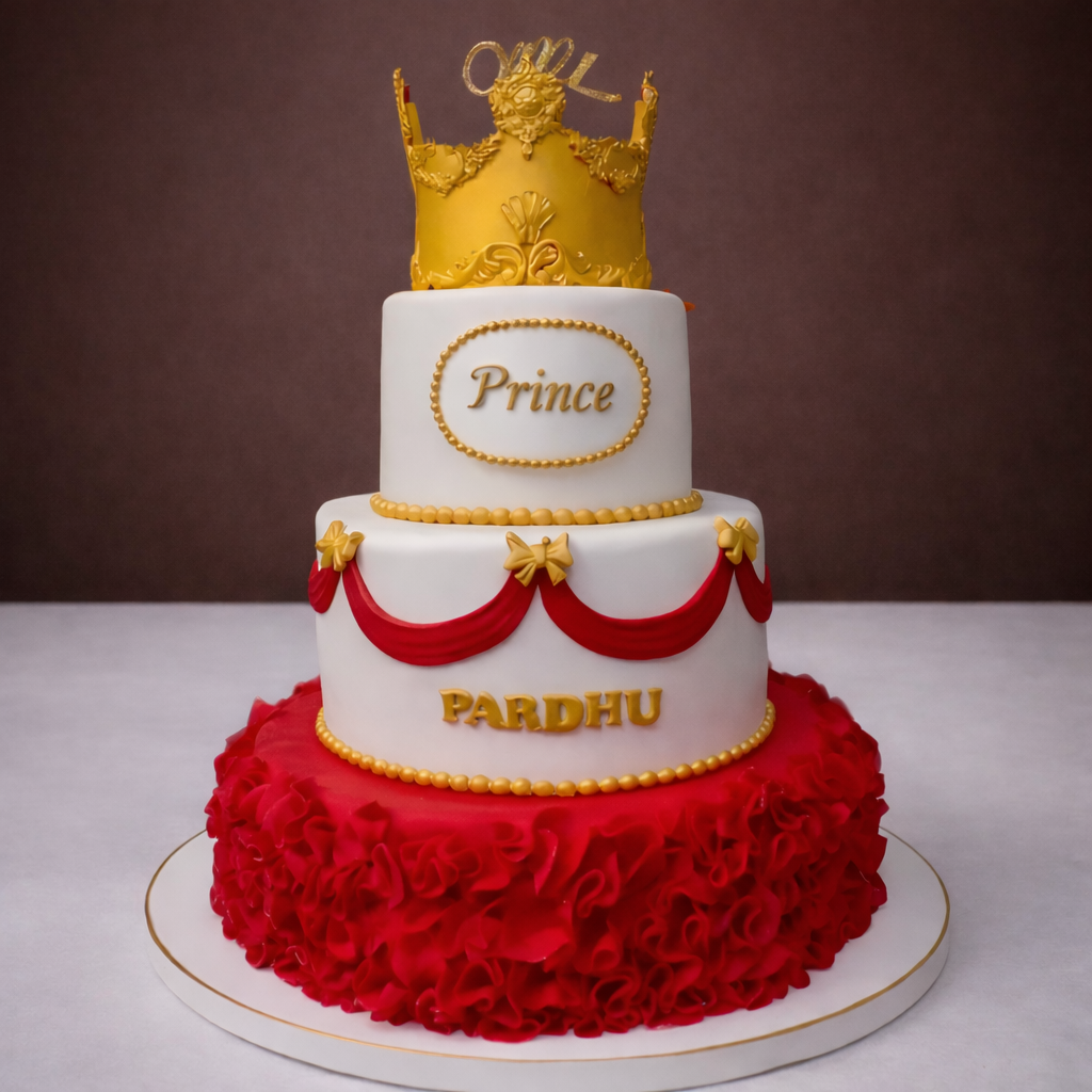 Royal Prince Ruffle Cake