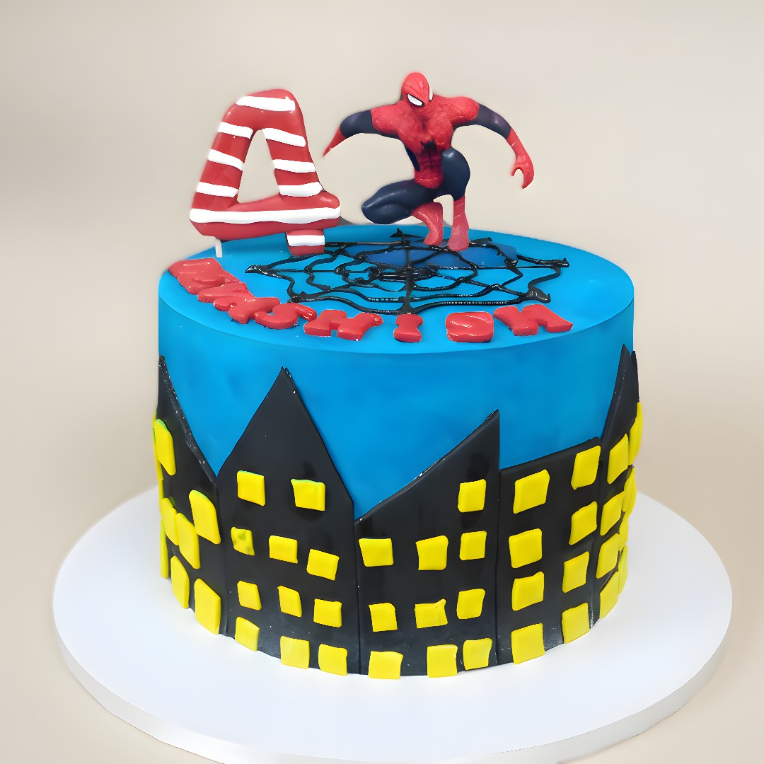 Spider-Man Web-Slinger Cake