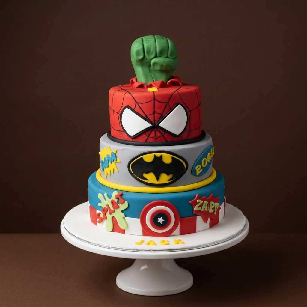 Superhero Smash Fusion Cake