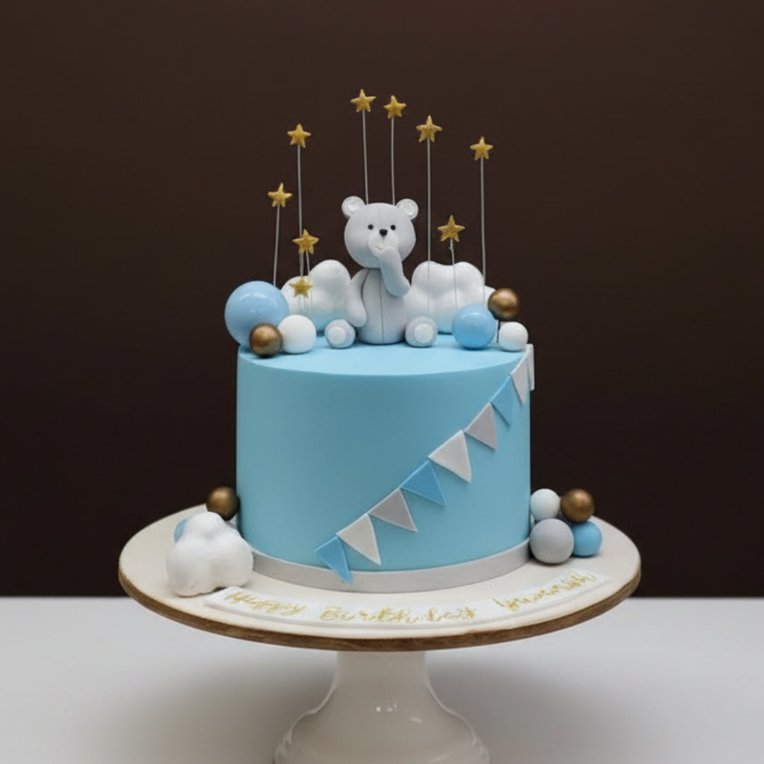 Teddy Star Sky Cake