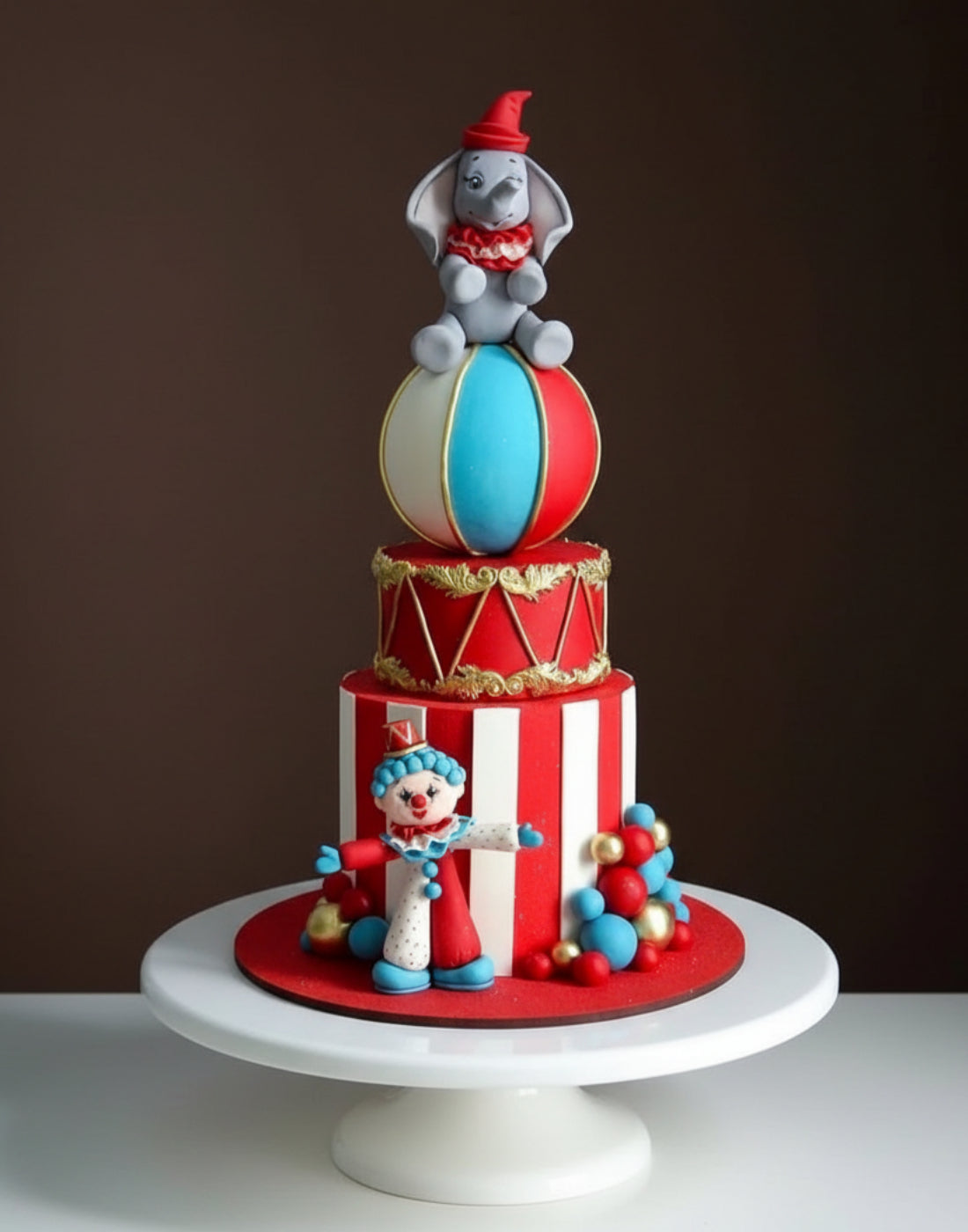The Elegant Carnival Elephant Cake