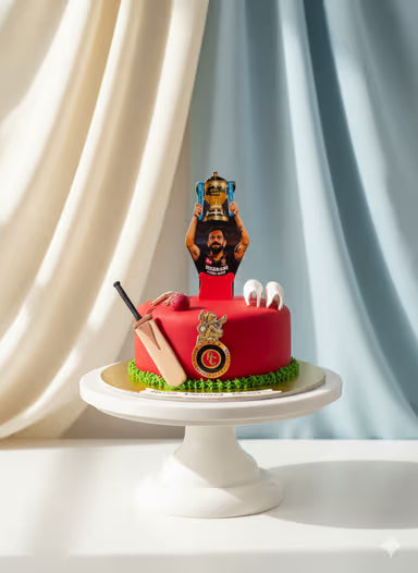 Virat RCB Fondant Cake