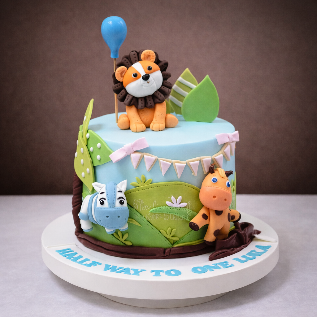 Little Safari Jungle Parade Cake