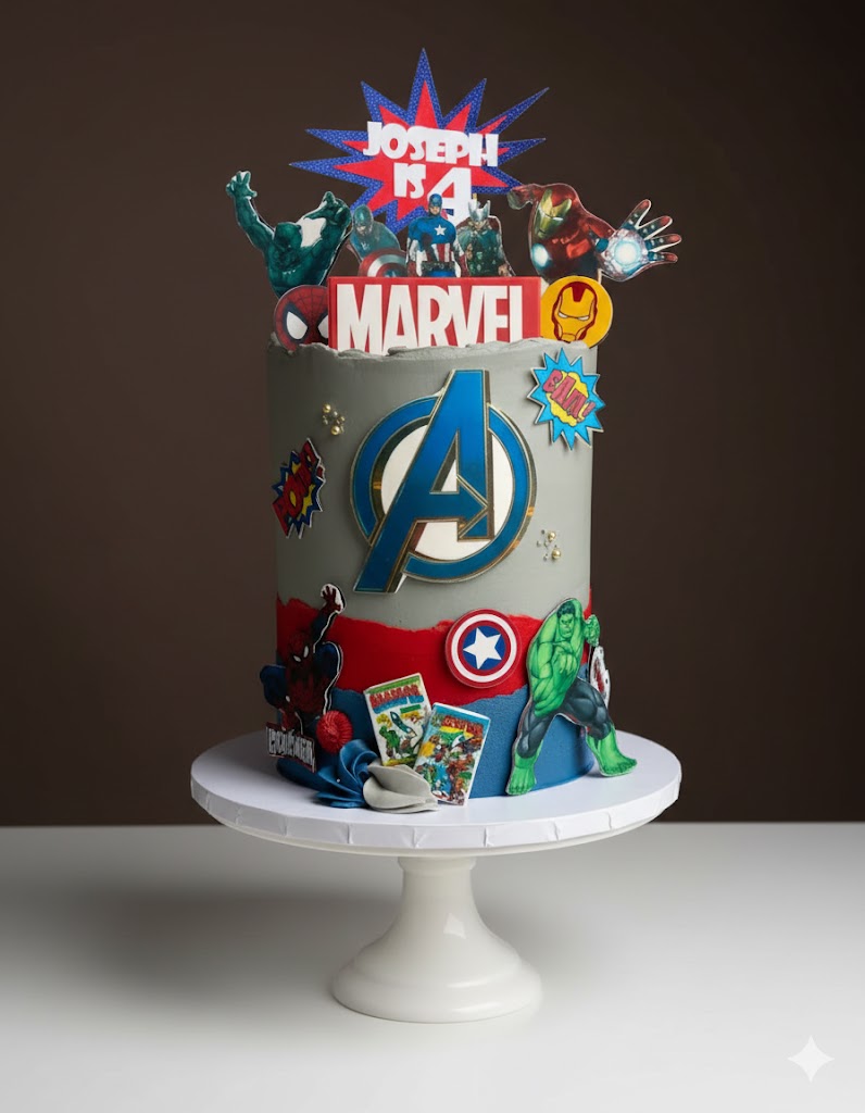Epic Avengers Assembled Cake