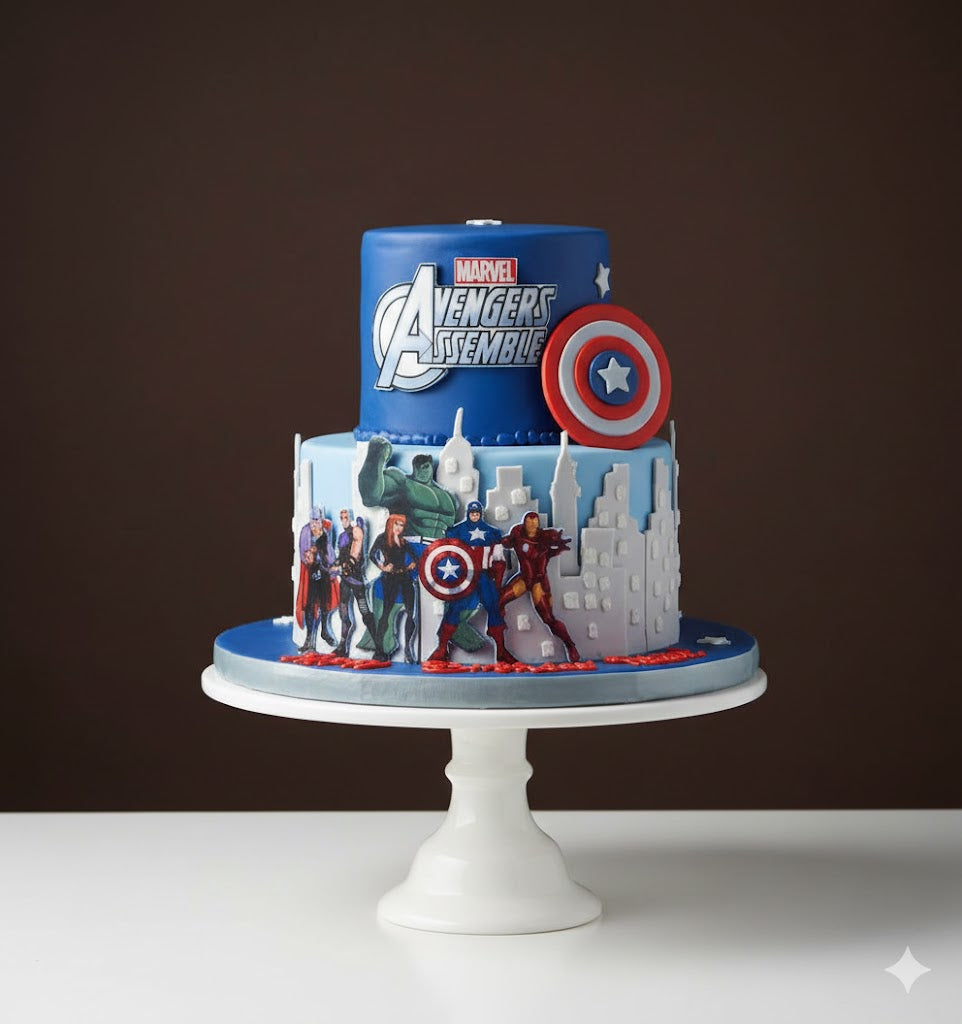 Avengers Superhero Cake