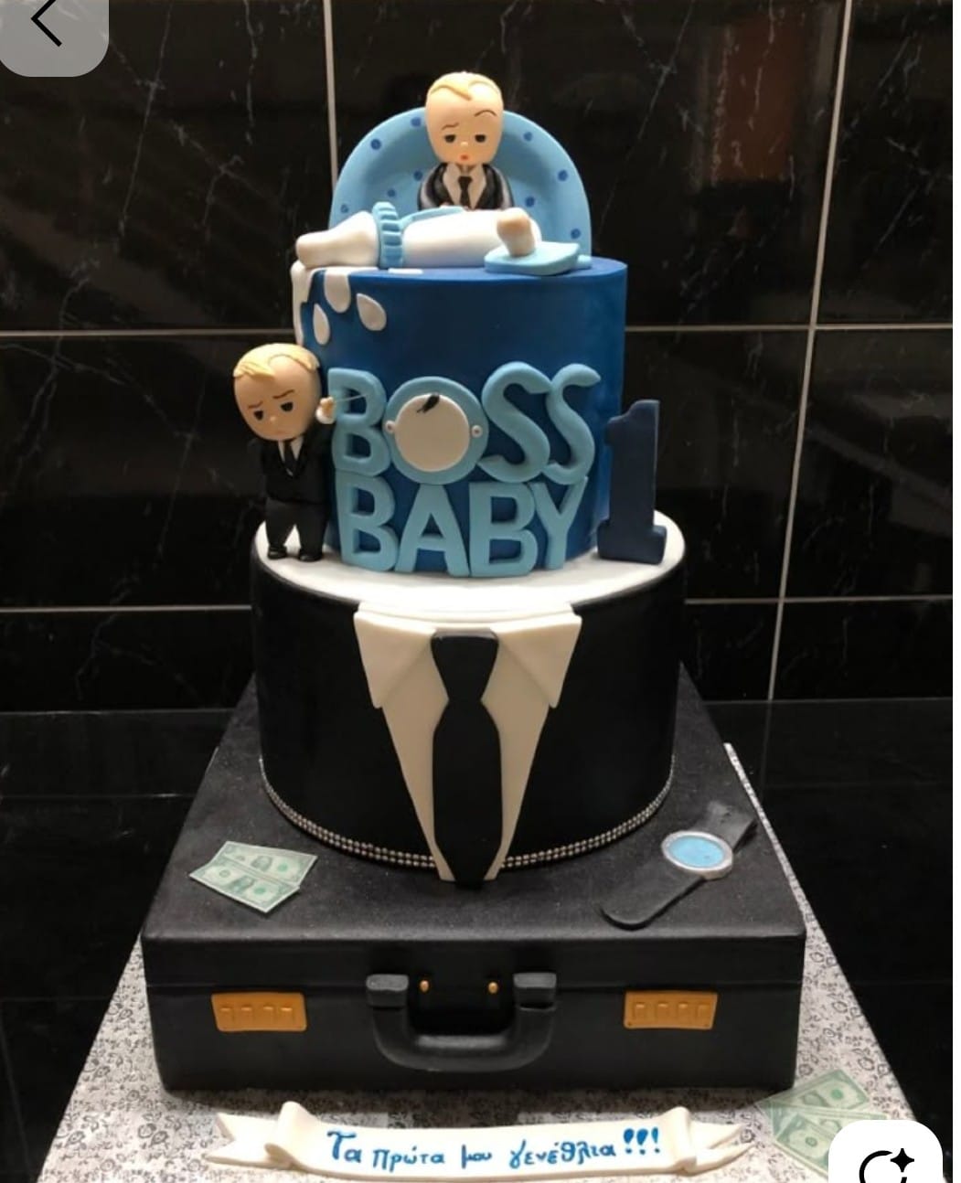 CEO On The Go Boss Baby Cake