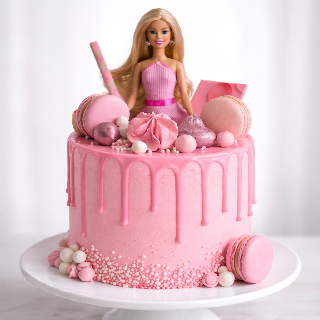 Barbie Drip Delight Cake