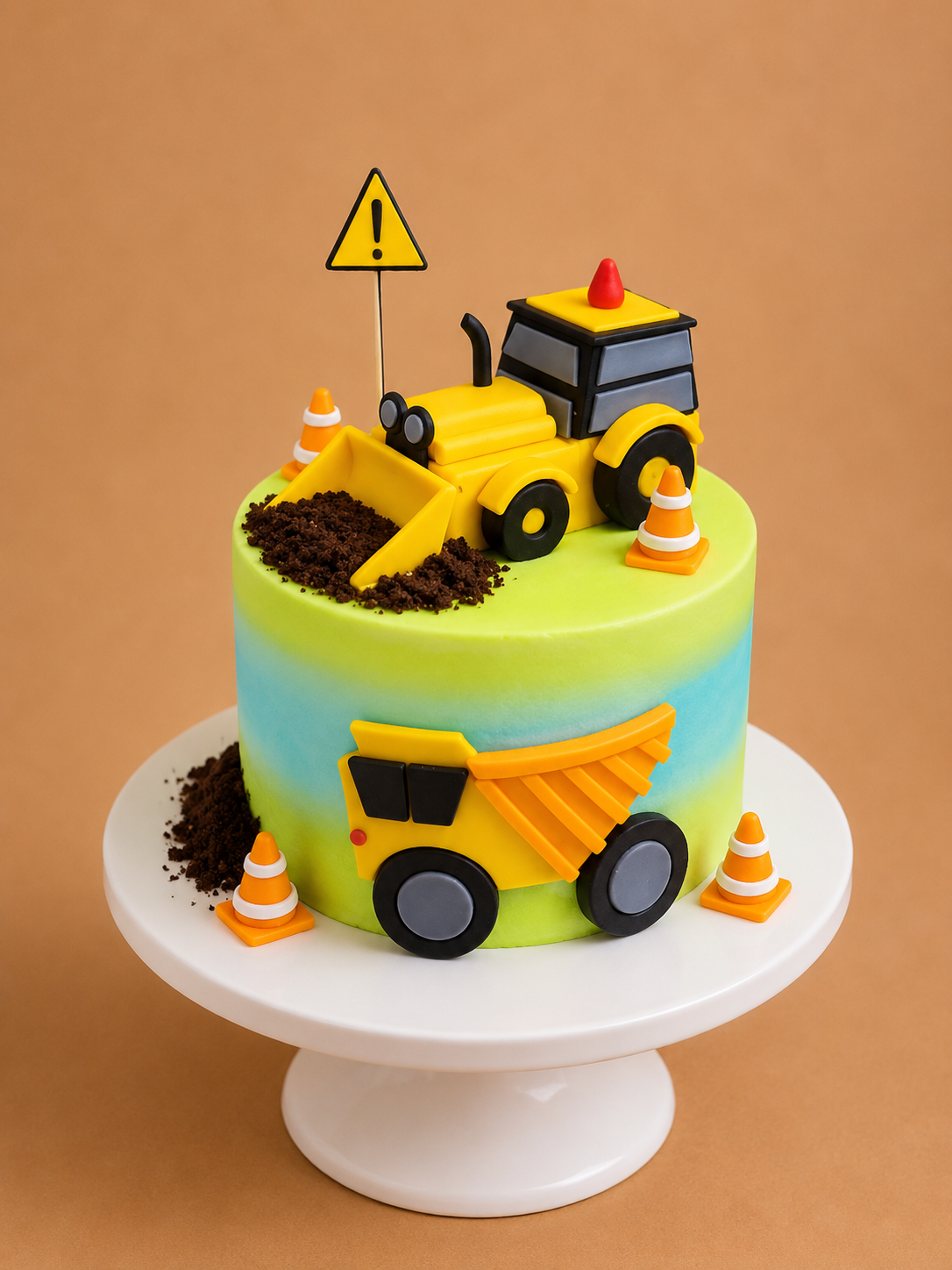 Construction Loader JCB Birthday Cake