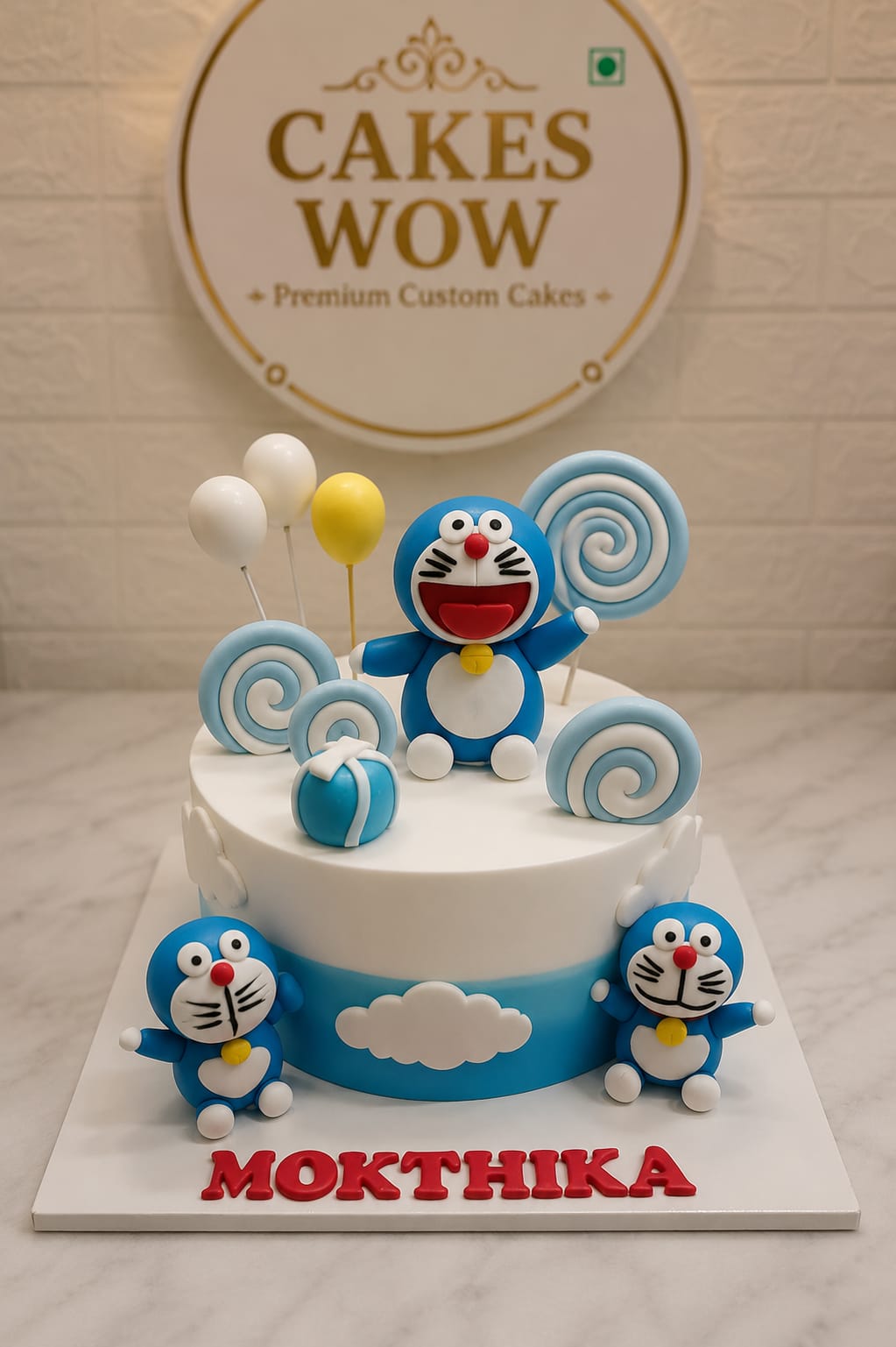 Doraemon Theme Cake