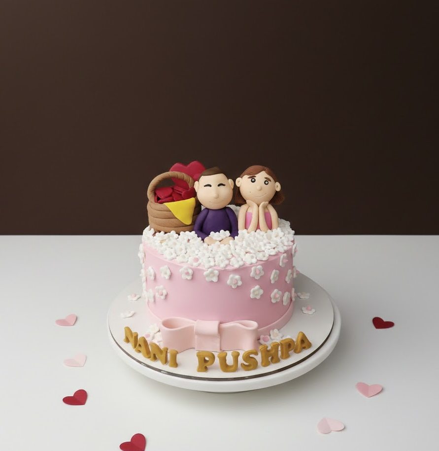 Blossom Couple Anniversary Cake