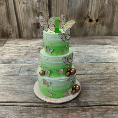 Three Tier Butterfly Cake