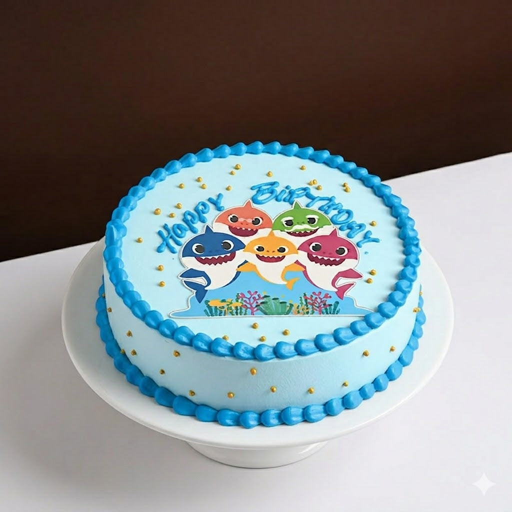 Baby Shark Classic Cream Cake