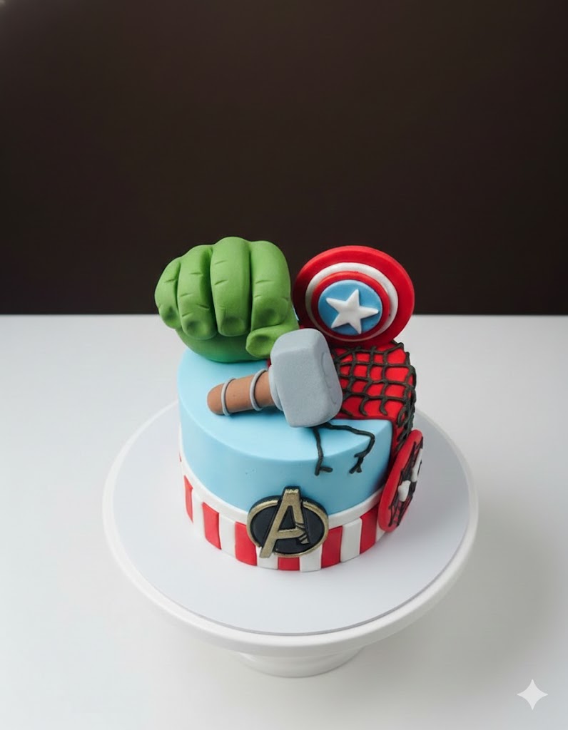 Marvel Avengers Artifacts Cake