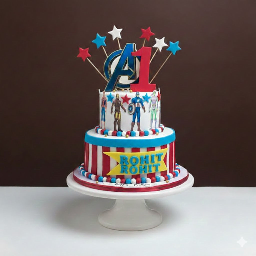 Avengers Captain America Tier Cake