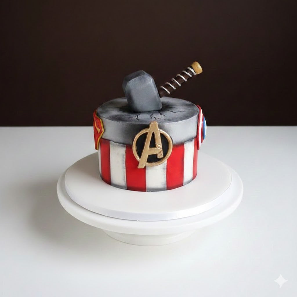Thor Hammer Insignia Cake